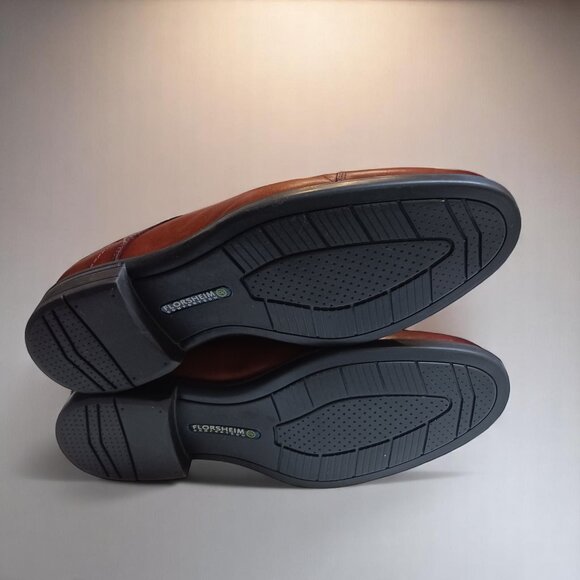 Mens Florsheim Center Cap Toe Brown Leather Oxfords – Size 8.5 EEE - Picture 8 of 11